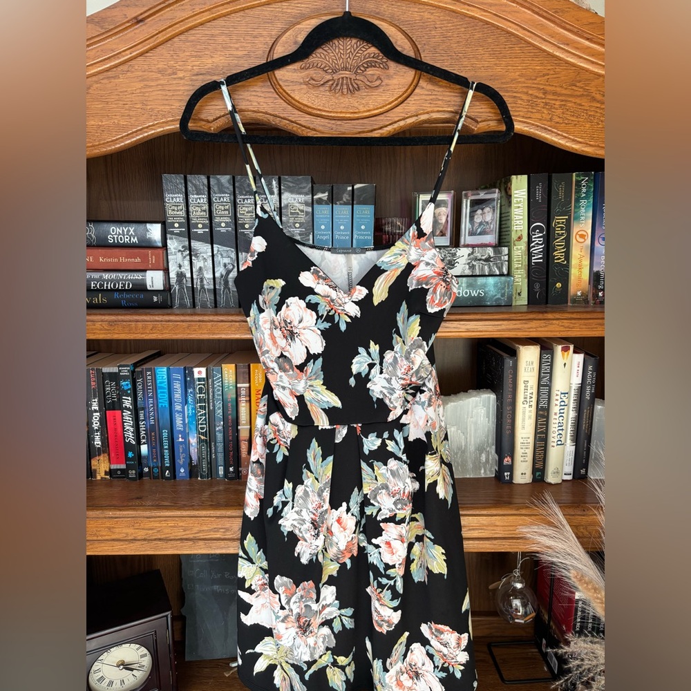 Black and Floral Dress